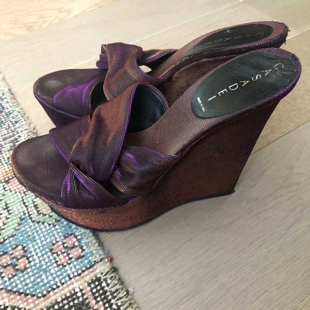 Casadei Multicolored Metallic Slides - image 3